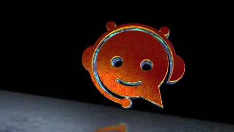 Chatbot ai assistant symbol 3d spectacular animation Vidéo 344656792