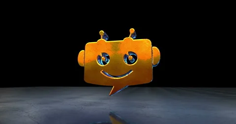 Chatbot ai assistant symbol 3d spectacular animation Vidéo 344657301