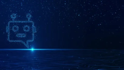 Chatbot ai online assistant support artificial intelligence chat bot digital Stock Footage 311972090