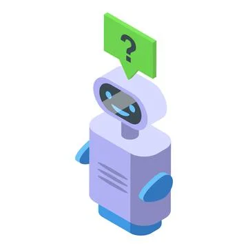 Chatbot antivirus icon isometric vector. Security data Illustrazione stock