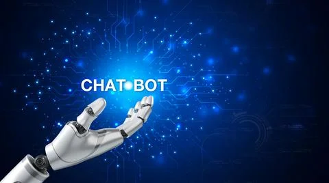 Chatbot are assistant conversation for provide access to data growth of bus.. Illustrazione stock