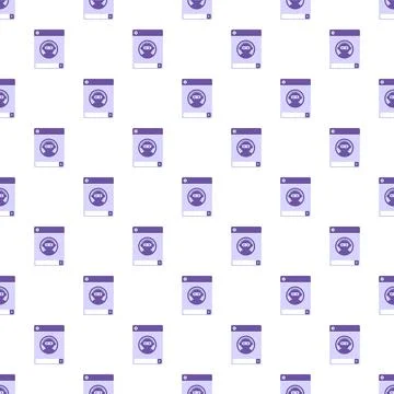 Chatbot artificial intelligence assistant icon seamless pattern Illustrazione stock