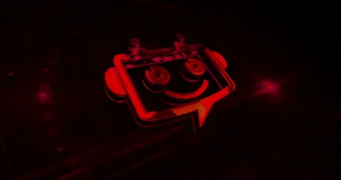 Chatbot artificial intelligence symbol 3d digital concept loop Stock Footage 319914251