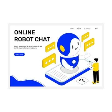 Chatbot Assistant Stock Illustration