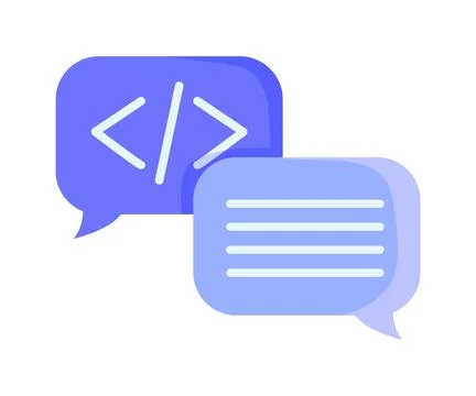 Chatbot coding technology Stock Illustration