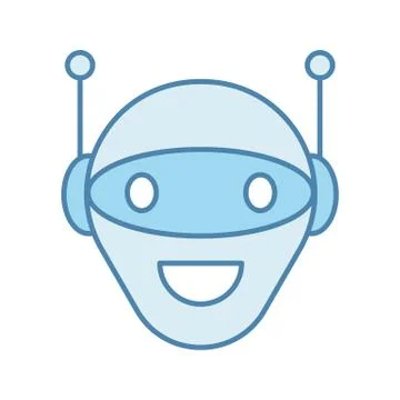 Chatbot color icon Illustrazione stock