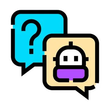 Chatbot communicating and providing support service イラスト素材