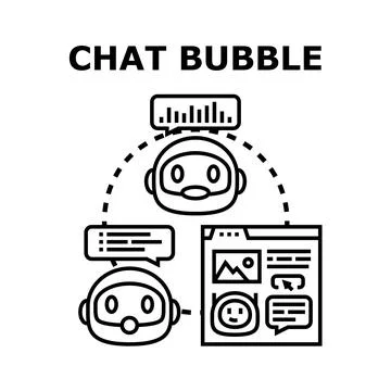 Chatbot communication concept with artificial intelligence assistance Stock Illustration