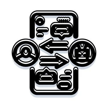 Chatbot communication interaction messaging interface ai concept Ilustração Stock