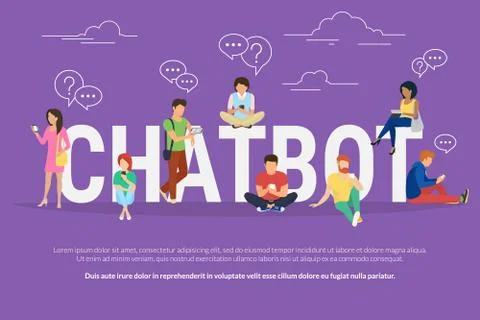Chatbot concept illustration Stock Illustration