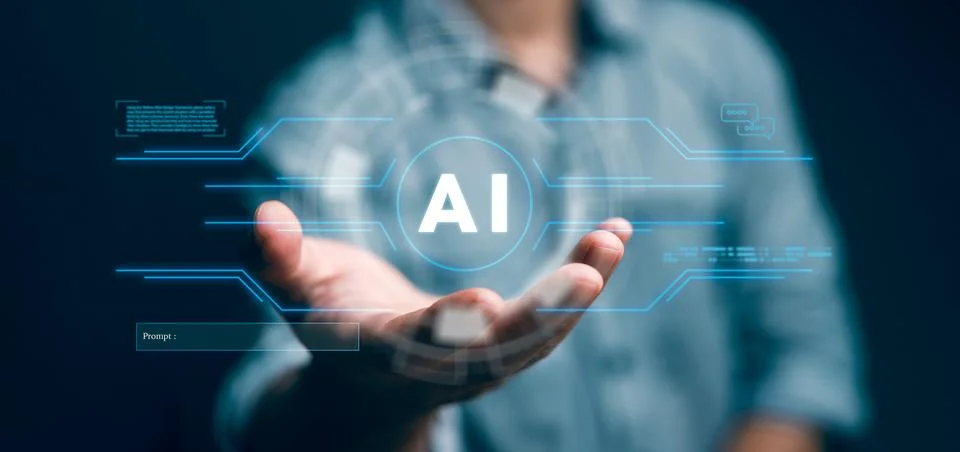 Chatbot conversation Ai Artificial Intelligence technology online customer .. Foto stock