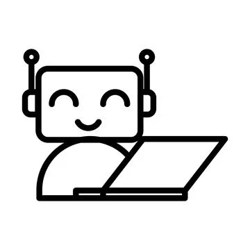Chatbot customer support icon Stock Illustration