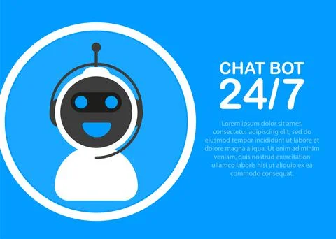 Chatbot icon concept, chat bot or chatterbot. Robot Virtual Assistance Of Web Stock Illustration