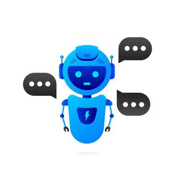 Chatbot icon concept, chat bot or chatterbot. Robot Virtual Assistance Of 库存插图