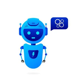 Chatbot icon concept, chat bot or chatterbot. Robot Virtual Assistance Of Stock Illustration