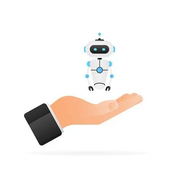 Chatbot icon concept, chat bot or chatterbot. Robot Virtual Assistance Of Stock Illustration