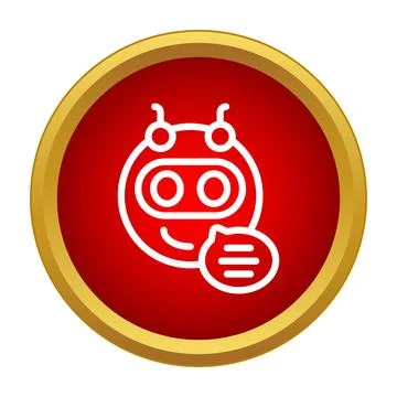 Chatbot icon representing ai and digital conversation Stock Illustration