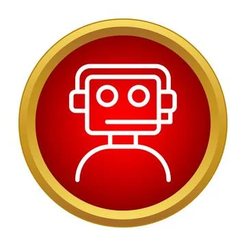 Chatbot icon representing ai customer support and assistance Stock Illustration