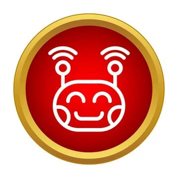 Chatbot icon representing artificial intelligence assistance 스톡 일러스트