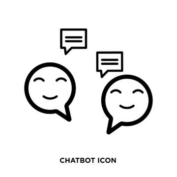 Chatbot icon vector Stock Illustration