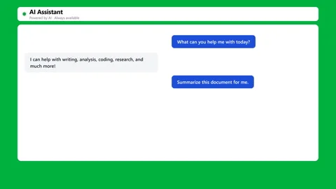 Chatbot Interface Animation on Green Screen for Ai Customer Support and Dig.. Stock Footage 337088956