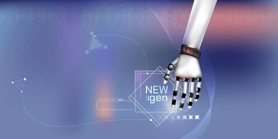 Chatbot learns human language, talks to artificial intelligence Stock Illustration