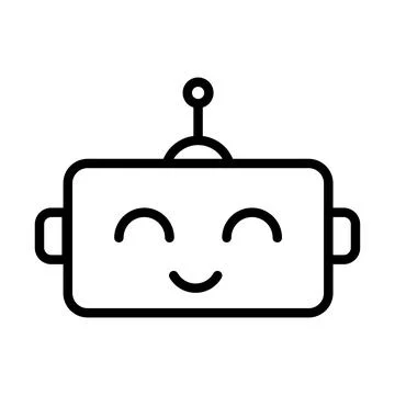 Chatbot machine icon Stock Illustration