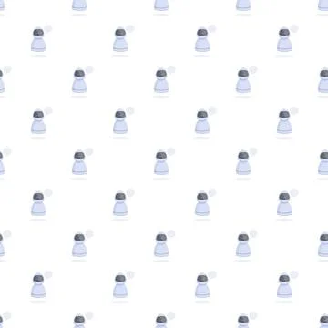 Chatbot robot seamless pattern creating ai technology background Stock Illustration