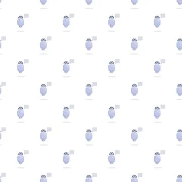 Chatbot robots artificial intelligence digital assistant seamless pattern イラスト素材