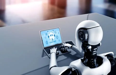 Chatbot software application for modish online business 스톡 일러스트