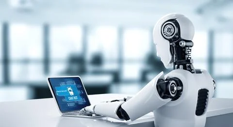 Chatbot software application for modish online business 스톡 일러스트