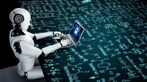 Chatbot software application for modish online business Stock Illustration