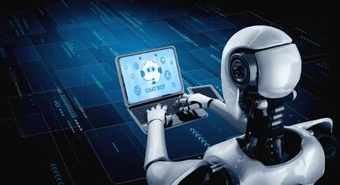 Chatbot software application for modish online business イラスト素材