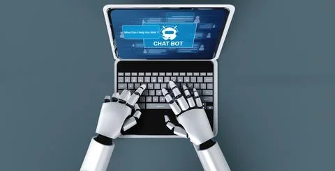 Chatbot software application for modish online business 스톡 사진