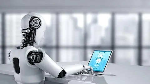 Chatbot software application for modish online business 스톡 사진