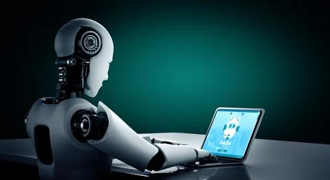 Chatbot software application for modish online business 스톡 사진