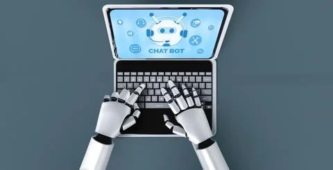 Chatbot software application for modish online business 스톡 사진