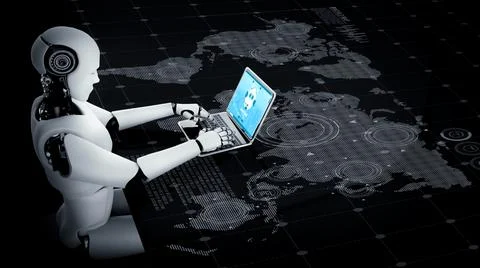 Chatbot software application for modish online business 스톡 사진