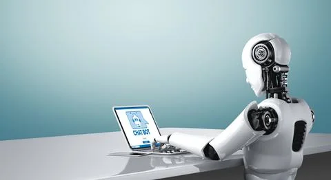 Chatbot software application for modish online business 스톡 사진