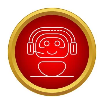 Chatbot support technology emblem with modern digital assistance concept Stock Illustration
