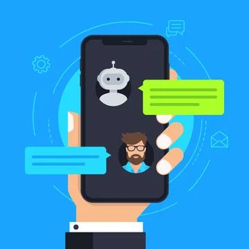 Chatbot vector illustration concept Stock Illustration