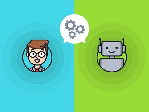 Chatbot vector illustration concept Stock Illustration