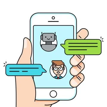 Chatbot vector illustration concept Stock Illustration