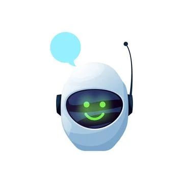 Chatbot virtual AI service support robot chat bot Stock Illustration