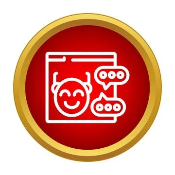 Chatbot virtual assistant having online conversation feedback Ilustración de archivo