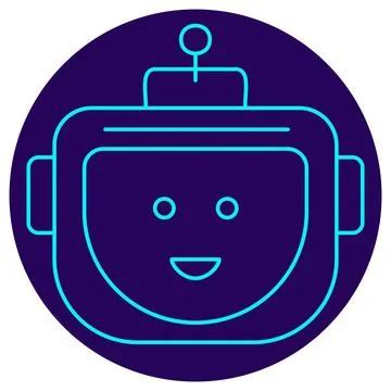 Chatbot - Virtual Assistant icon. Vector thin line illustration Stock Illustration