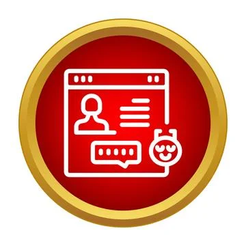 Chatbot web interface with ai assistant message icon Illustrazione stock