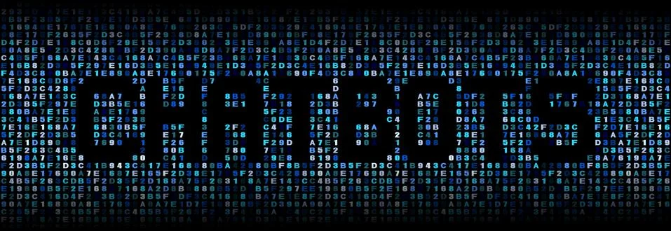 Chatbots text on abstract hex background illustration Stock Illustration