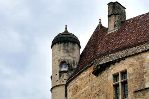 Chateau de Beynac. Foto stock
