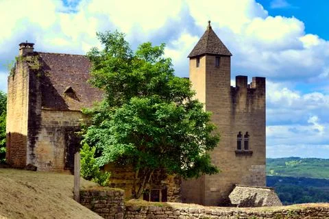 Chateau de Beynac. Stock Photos